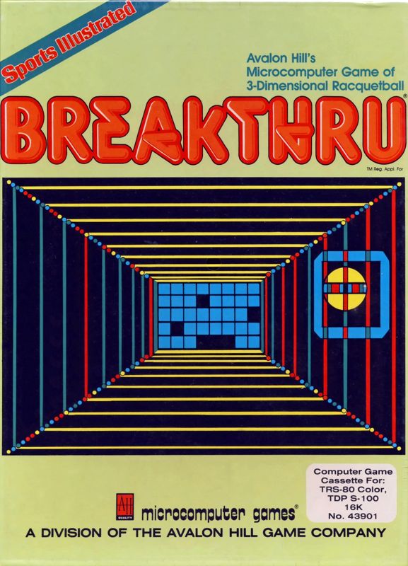 Front Cover for 3-D Brickaway (TRS-80 CoCo)