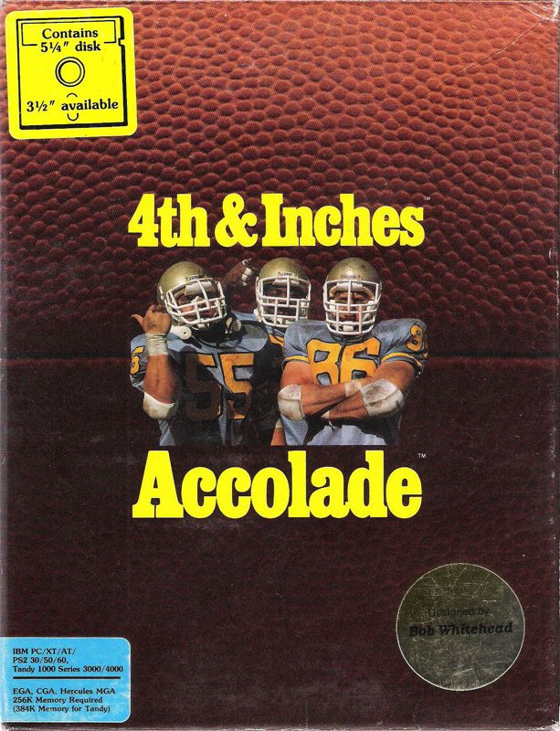 Front Cover for 4th & Inches (DOS) (5.25" Disk Version)
