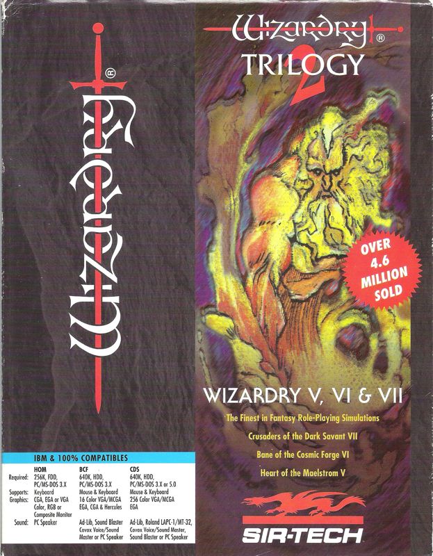 Front Cover for Wizardry Trilogy 2 (DOS)