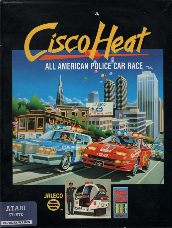 Front Cover for Cisco Heat: All American Police Car Race (Atari ST)