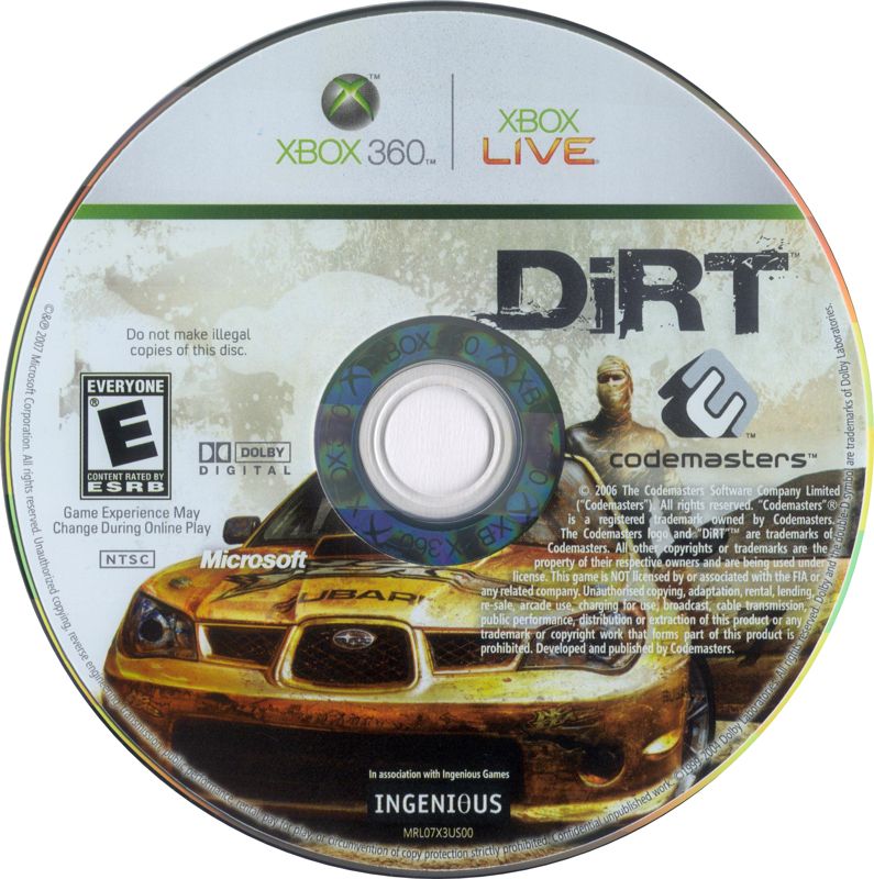 Media for DiRT (Xbox 360)