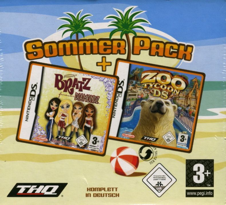 Front Cover for Sommer Pack: Bratz: Forever Diamondz + Zoo Tycoon DS (Nintendo DS)