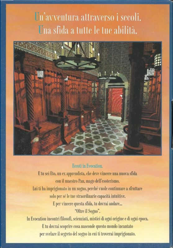 Inside Cover for Evocation Oltre il Sogno (Windows and Windows 3.x): Right Flap Front