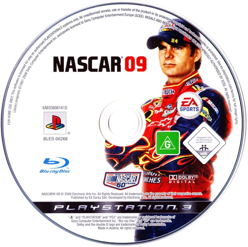 Media for NASCAR 09 (PlayStation 3)
