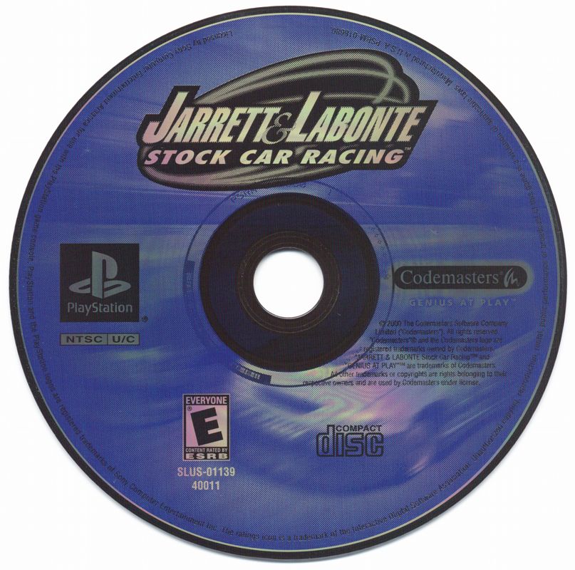 Media for Jarrett & Labonte Stock Car Racing (PlayStation)