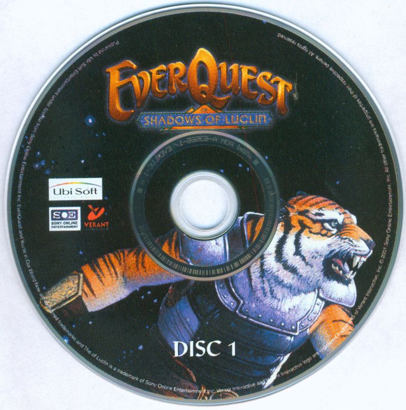 Media for EverQuest: Gold Edition (Windows): Shadows of Luclin disc 1