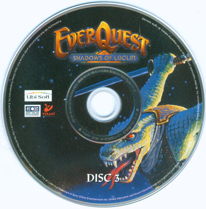 Media for EverQuest: Gold Edition (Windows): Shadows of Luclin disc 3
