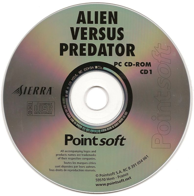 Media for Aliens Versus Predator: Gold Edition (Windows) (Back to Games release): Disc 1