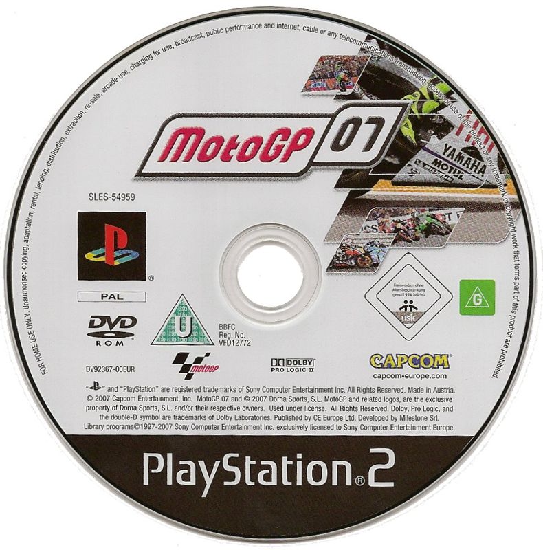 Media for MotoGP 07 (PlayStation 2)