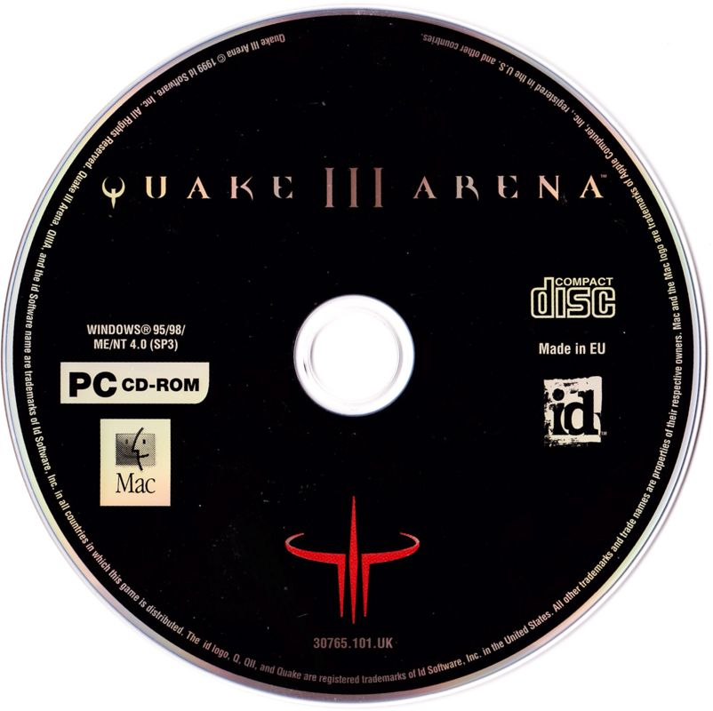 Media for Quake III: Gold (Macintosh and Windows): Quake III: Arena