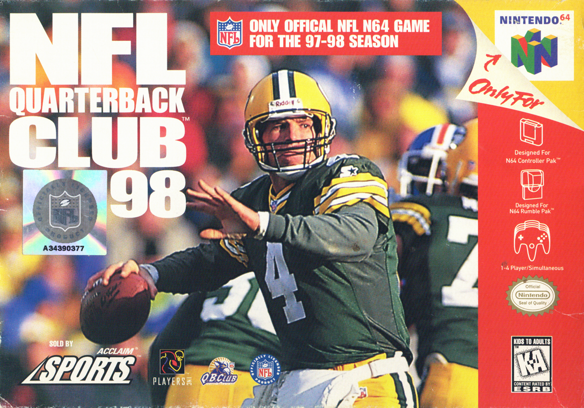 Front Cover for NFL Quarterback Club 98 (Nintendo 64)