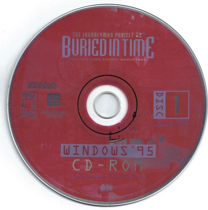 Media for The Journeyman Project 2: Buried in Time (Windows 3.x): Disc 1