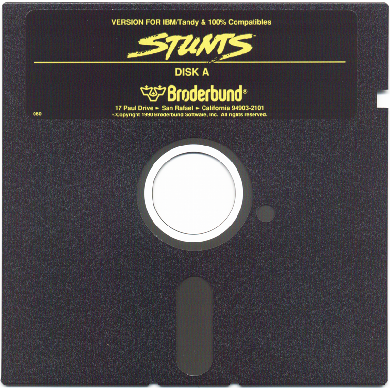 Media for Stunts (DOS) (3.5" and 5.25" floppy disk version): 5.25" Disk 1/4