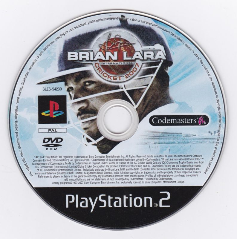 Media for Brian Lara International Cricket 2007 (PlayStation 2)
