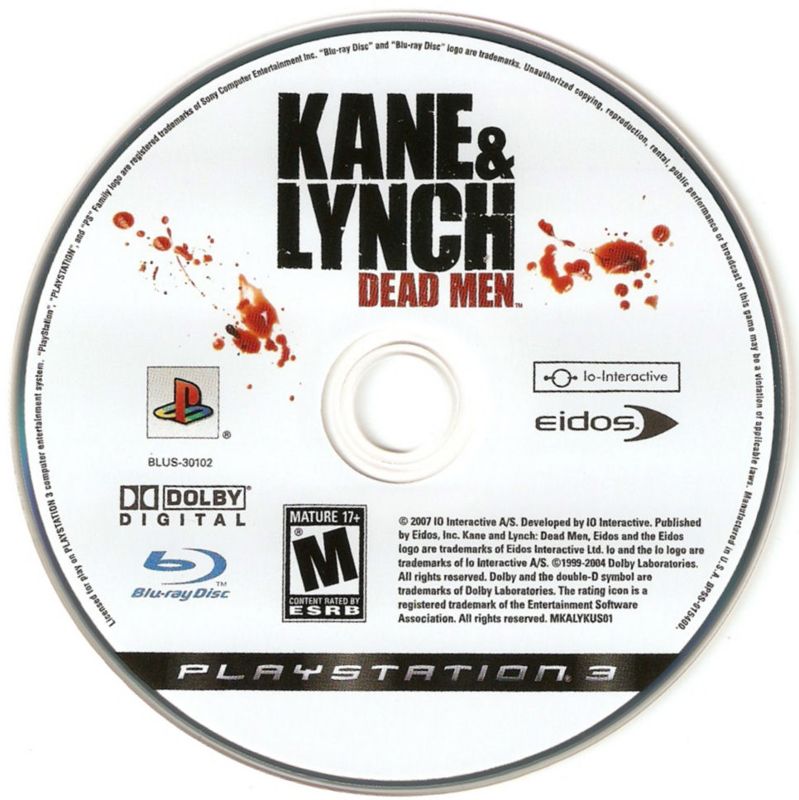 Media for Kane & Lynch: Dead Men (PlayStation 3)