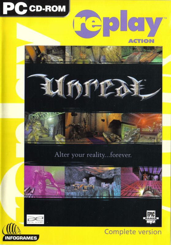 Front Cover for Unreal (Windows) (Replay release (English language only))
