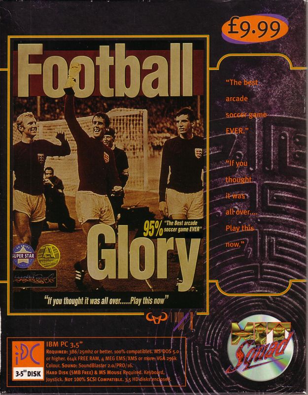 Front Cover for Football Glory (DOS) (Hit Squad release)