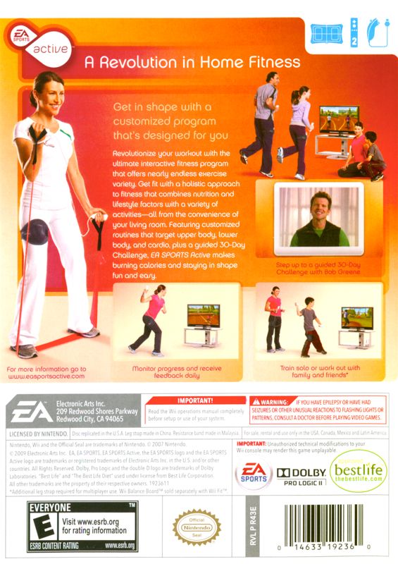 Other for EA Sports Active (Wii): Keep Case - Back