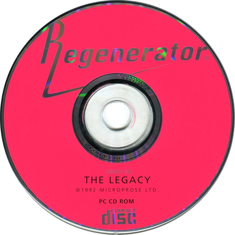 Media for The Legacy: Realm of Terror (DOS) (Regenerator release)