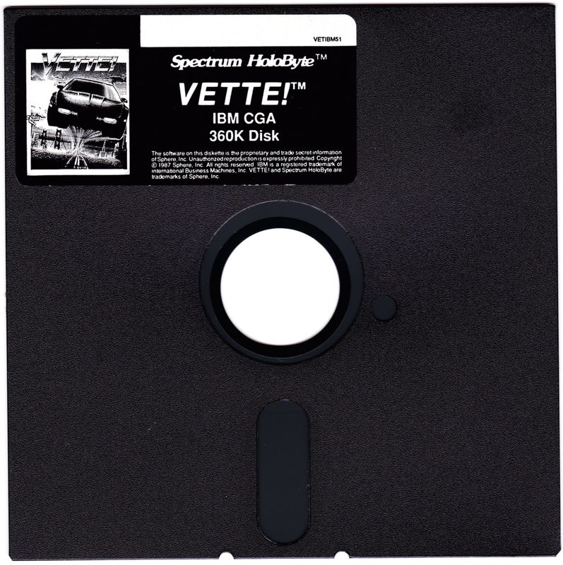Media for Vette! (DOS): CGA