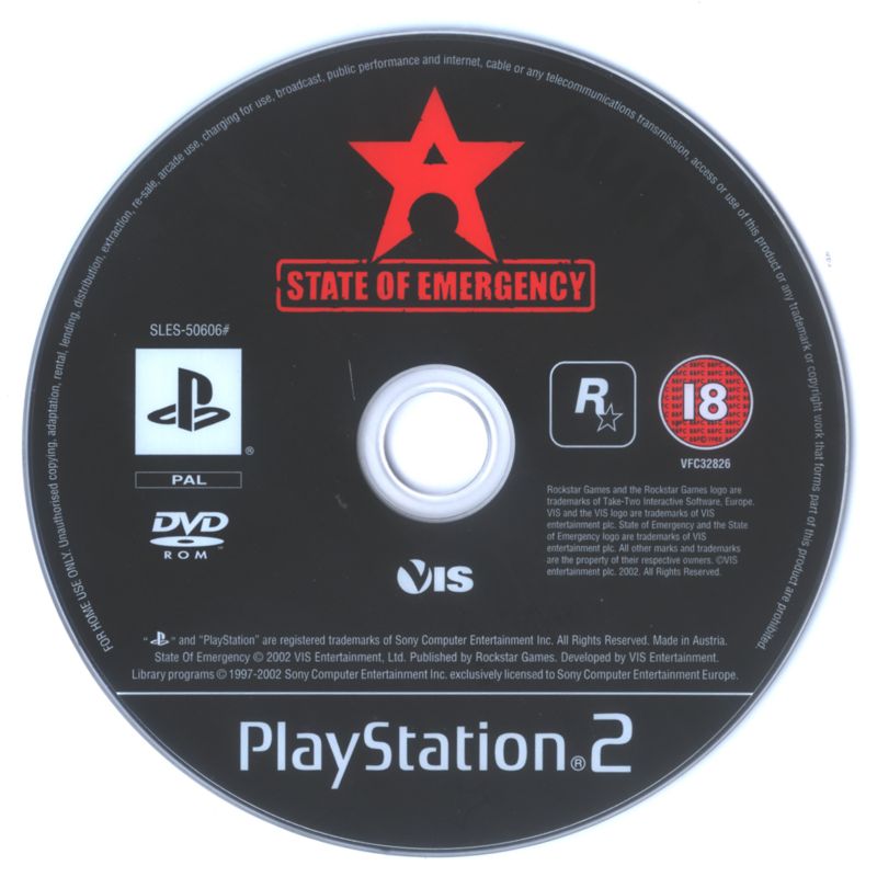 Media for State of Emergency (PlayStation 2)