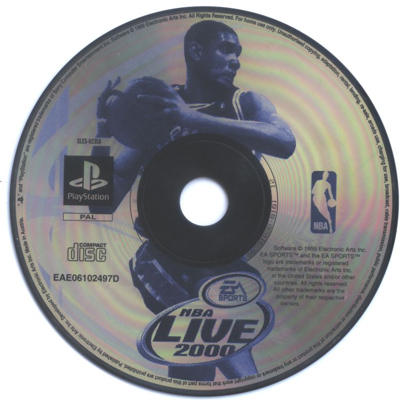 Media for NBA Live 2000 (PlayStation) (EA Sports Classics re-release)