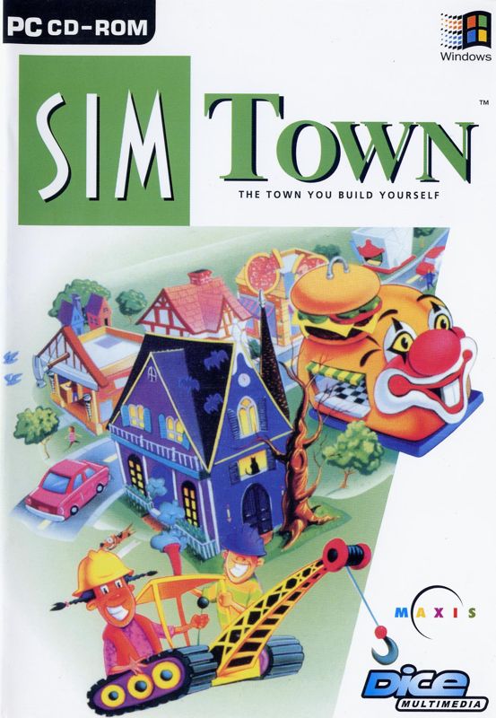 Front Cover for SimTown (Windows and Windows 3.x) (Dice Multimedia release)