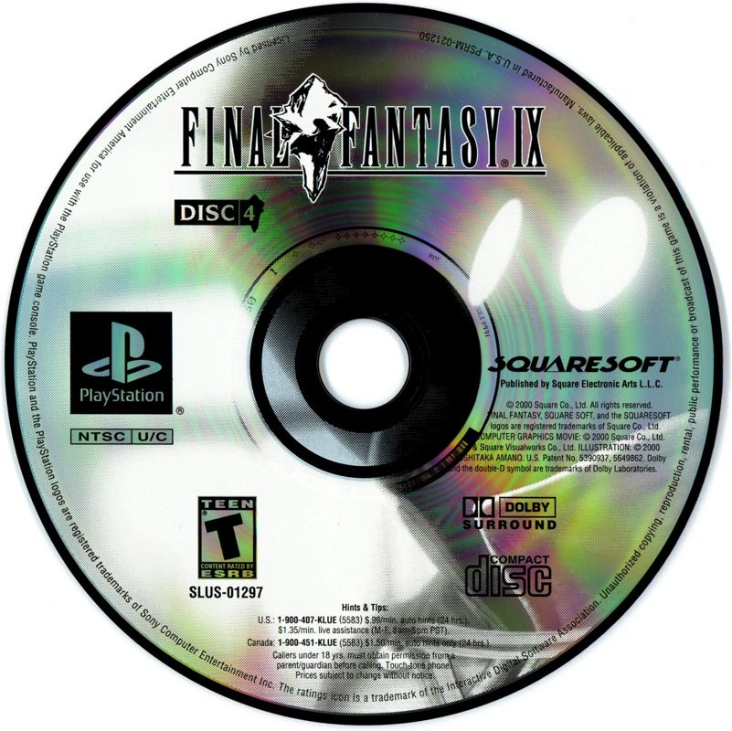 Media for Final Fantasy IX (PlayStation): Disc 4