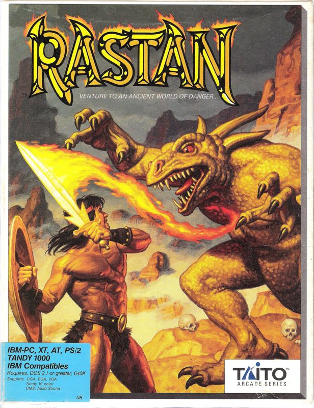 Front Cover for Rastan (DOS) (Dual Media release)