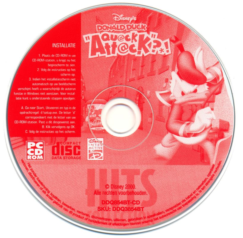 Media for Disney: 3 Spellen (Windows): Disney's Donald Duck: Goin' Quackers Disc