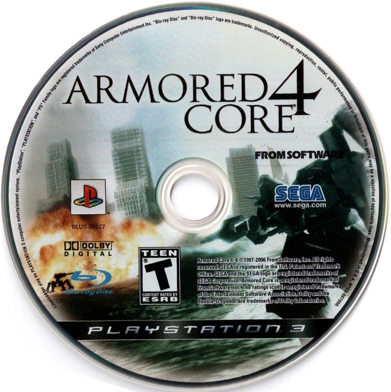 Media for Armored Core 4 (PlayStation 3)