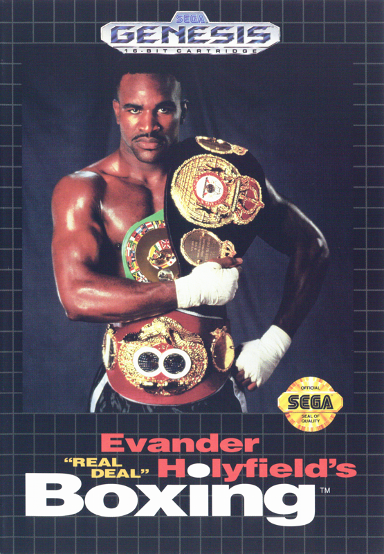 Front Cover for Evander Holyfield's "Real Deal" Boxing (Genesis)