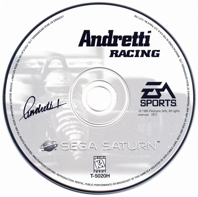 Media for Andretti Racing (SEGA Saturn)