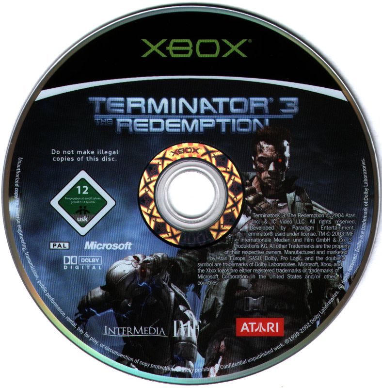 Media for Terminator 3: The Redemption (Xbox)