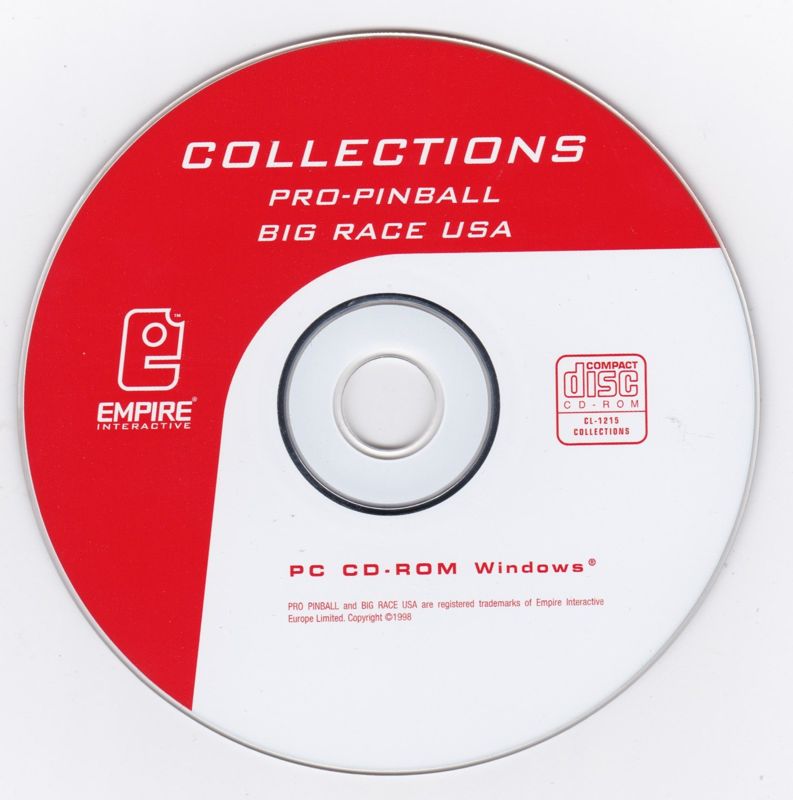 Media for Arcade 2 Collection (Windows): Pinball Games: <i>Pro-Pinball Big Race USA</i> disc