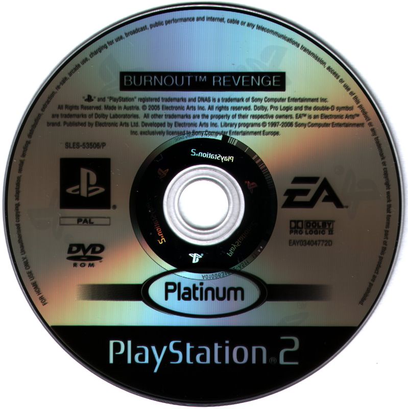 Media for Burnout: Revenge (PlayStation 2) (Platinum release)