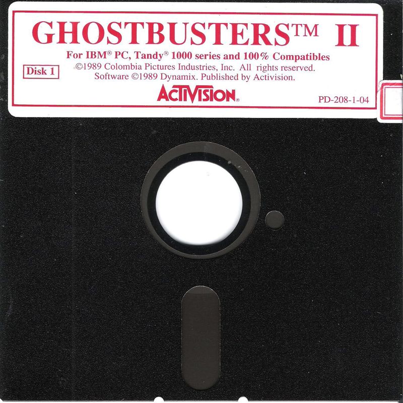 Media for Ghostbusters II (DOS): Disk (1/4) of 5.25"