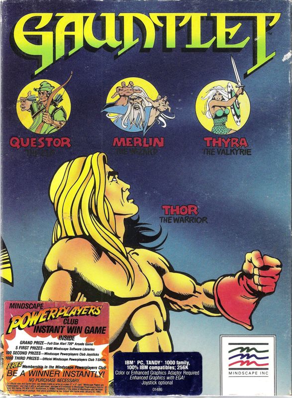 Front Cover for Gauntlet (DOS)