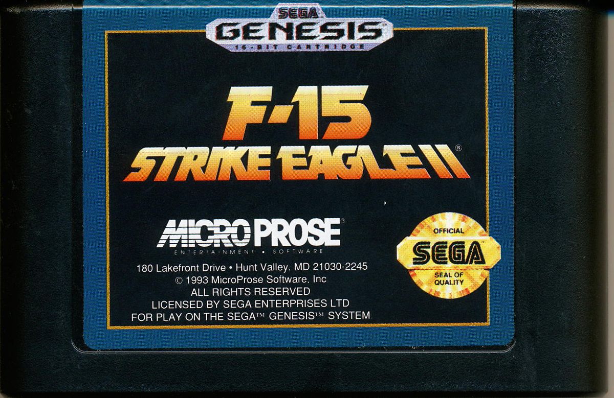 Media for F-15 Strike Eagle II (Genesis)