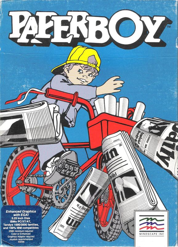 Front Cover for Paperboy (DOS)