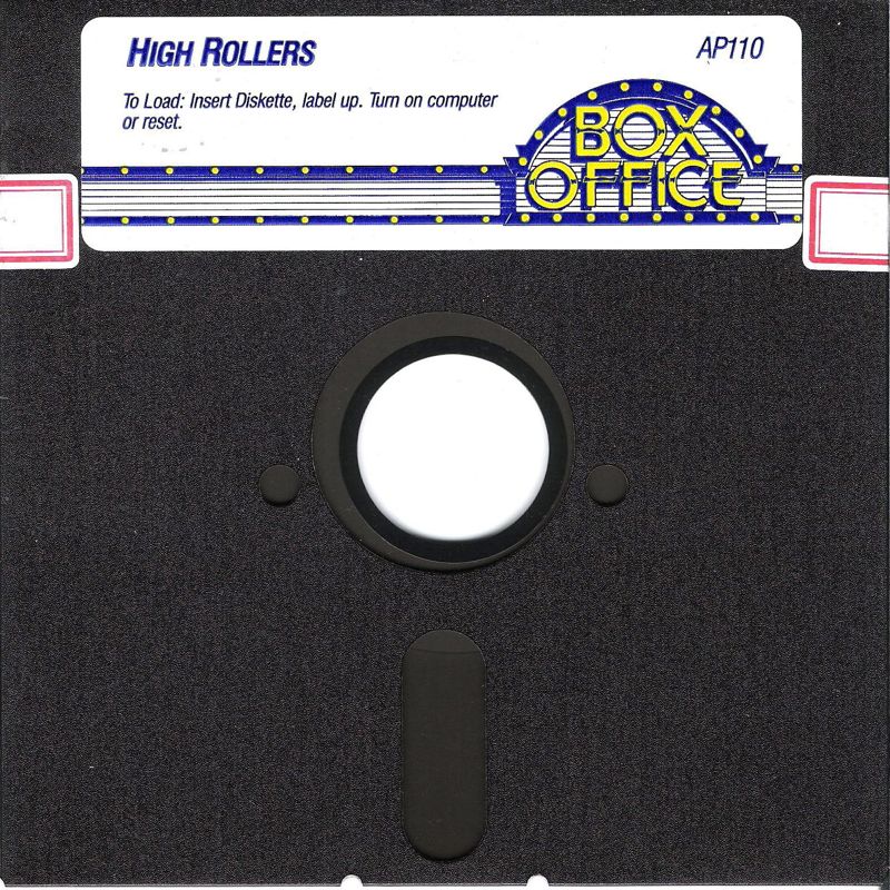 Media for High Rollers (Apple II and Commodore 64 and DOS) (IBM / Apple / Commodore): Apple II Disk