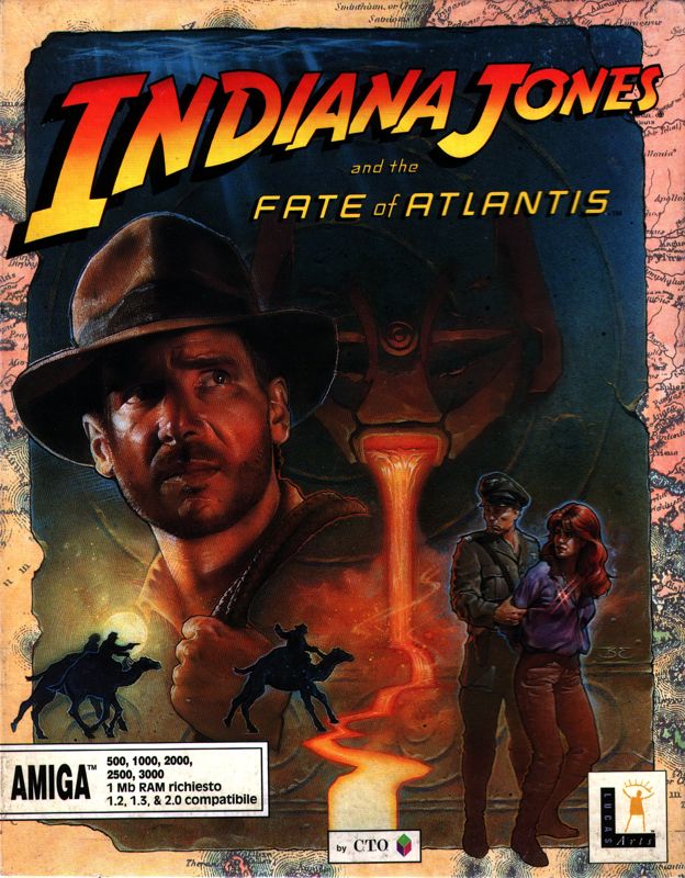 Front Cover for Indiana Jones and the Fate of Atlantis (Amiga)