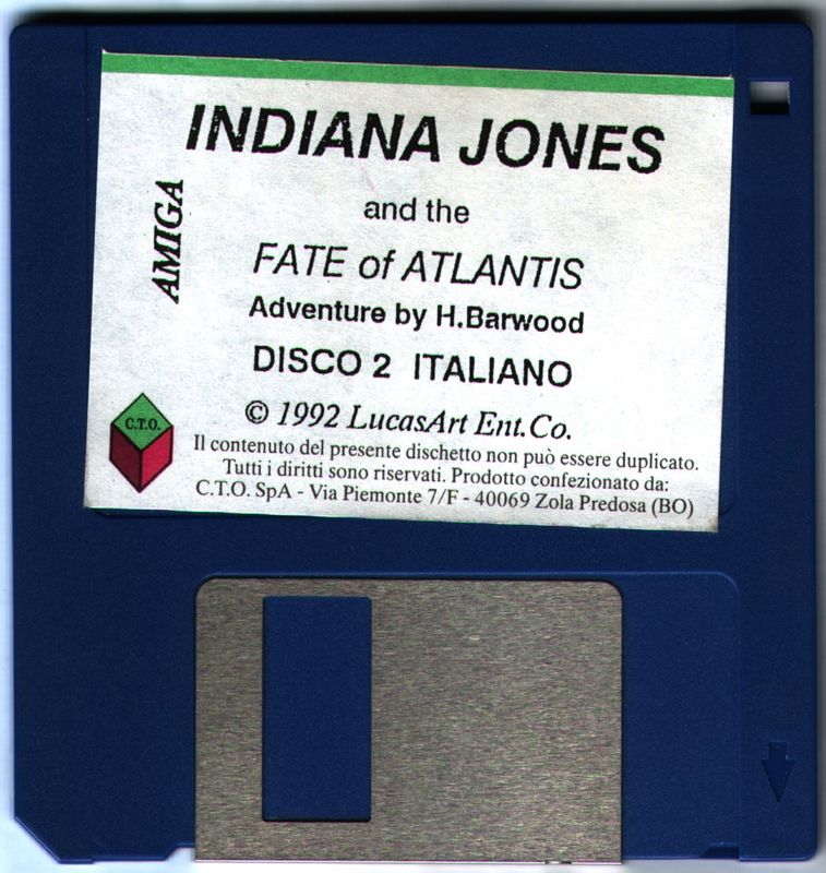 Media for Indiana Jones and the Fate of Atlantis (Amiga): Disc 2/11
