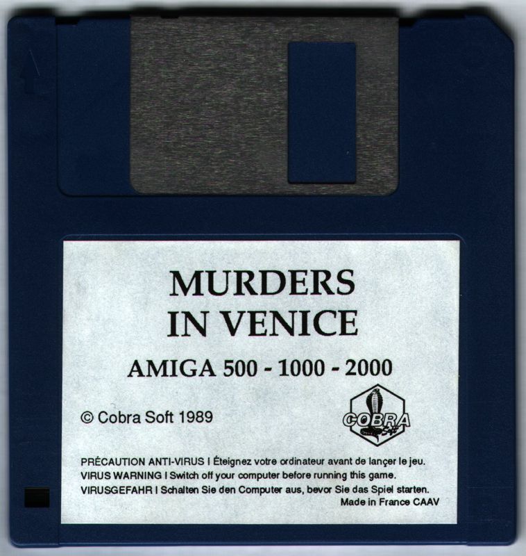 Media for Murders in Venice (Amiga)