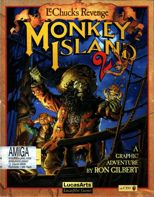 Front Cover for Monkey Island 2: LeChuck's Revenge (Amiga)