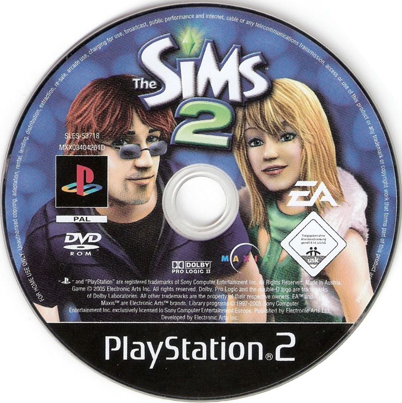 Media for The Sims 2 (PlayStation 2) (Re-release)