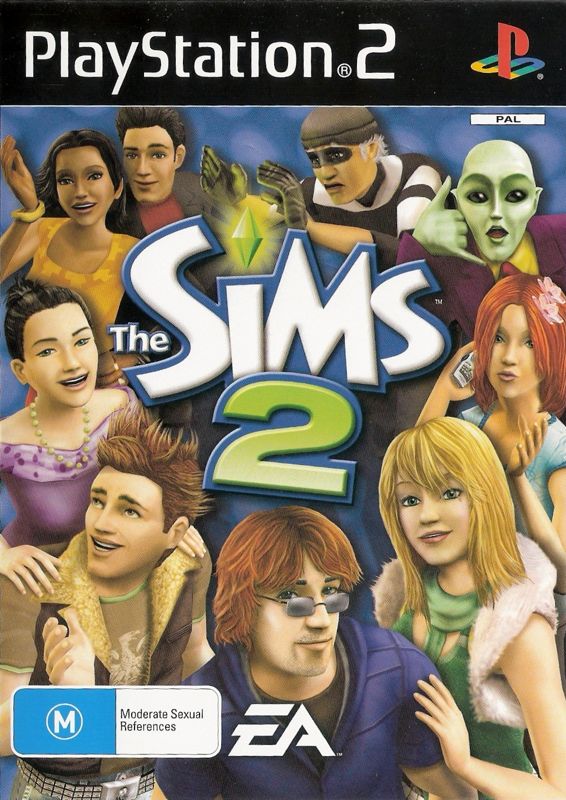 Front Cover for The Sims 2 (PlayStation 2) (Re-release)