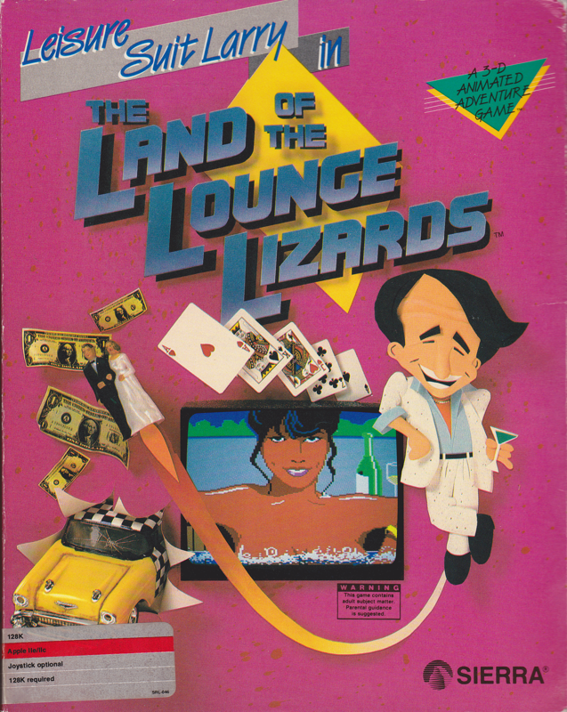 Front Cover for Leisure Suit Larry in the Land of the Lounge Lizards (Apple II)