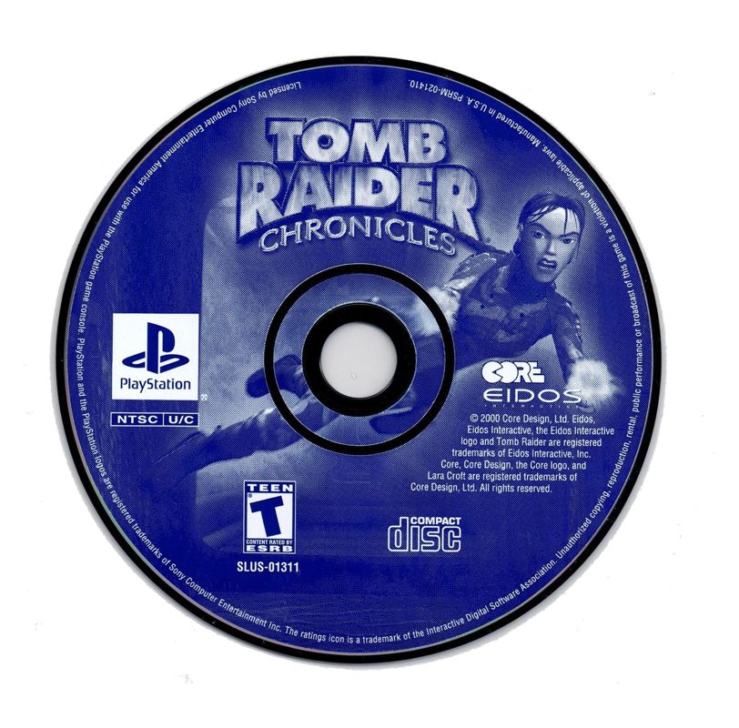 Media for Tomb Raider: Chronicles (PlayStation)