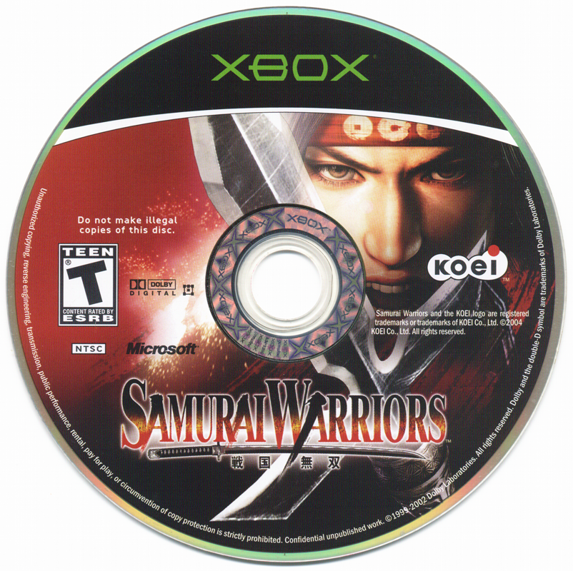 Media for Samurai Warriors (Xbox)